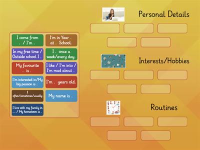 Wider World 2. Unit 1.7 Writing Sort