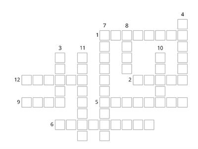 Database Keywords Crossword