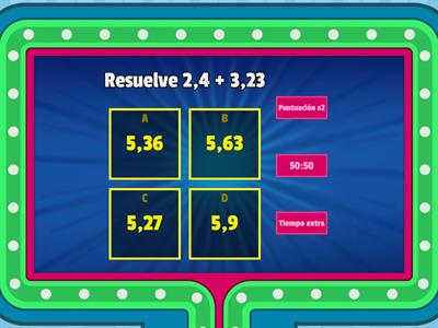 Suma y resta de decimales