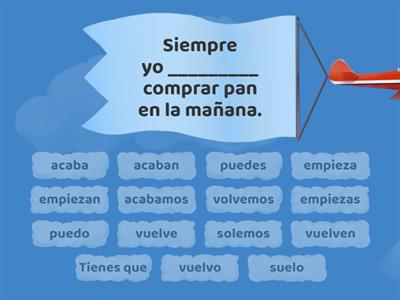 Completa las frases con las perífrasis (S2U5MS/HS)