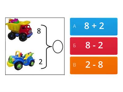 Задачі за схемами. Вираз до задачі.