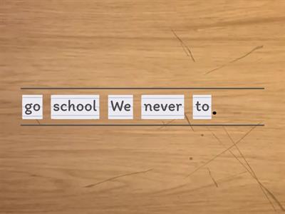 Present Simple word order