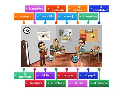 Spanish Classroom Objects