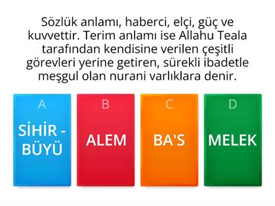 MELEK VE AHİRET 2