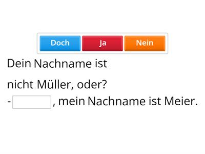 Ja, Nein, Doch