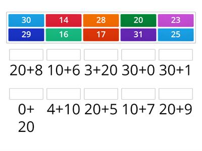 COMPUNEREA NUMERELOR 0-31