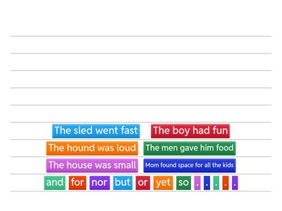 Conjunctions - FANBOYS