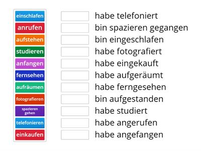 A11 Perfekt mit Präf