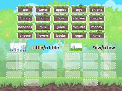 few/a few/little/a little