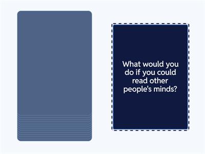 Speaking cards - Second conditional