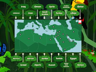 Southwest Asia And North Africa Political Map
