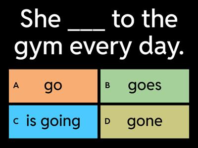 Present Simple vs Present Continuous Quiz