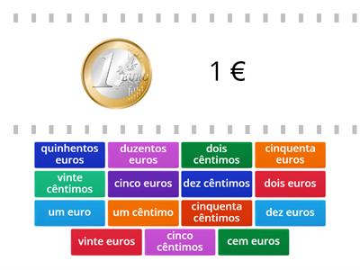 Dinheiro - Reconhecer as moedas e notas 2º ano