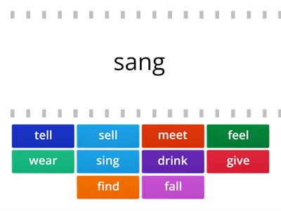 Brainy 6 irregular verbs