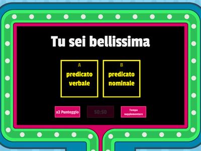 ITALIANO: PREDICATO VERBALE E PREDICATO NOMINALE