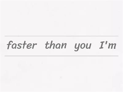  천재함 Lesson 8. I'm taller than you 문장 배열