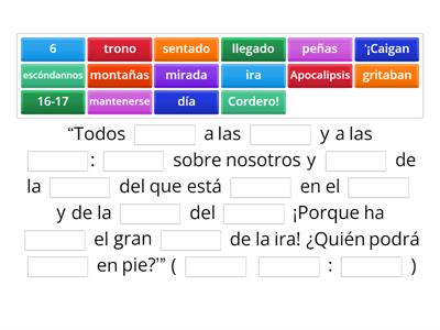 Lección 12 Versículo de Memoria: Secundaria