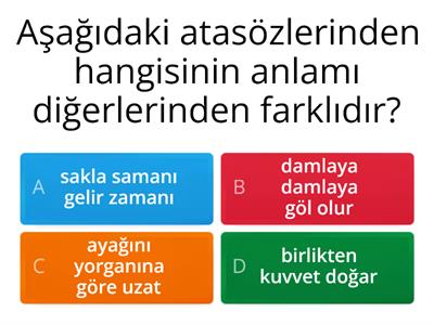 TÜRKÇE atasözü deyimler