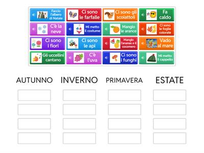 Stagioni per bambini - Italiano L2