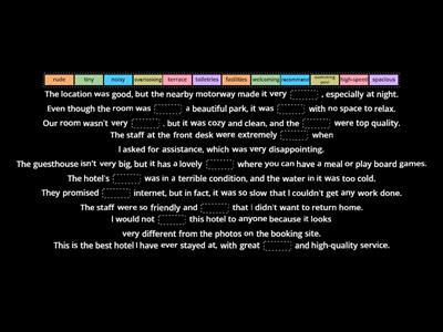 ESL Brains - Hotel reviews (sentences)