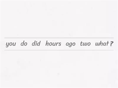 Past Simple Questions