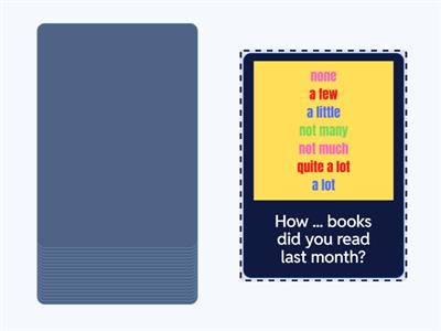 How much/How many...? questions