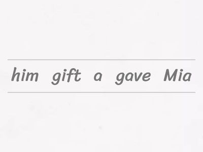 1학년 수여동사