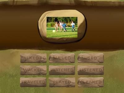 Regular verbs in past