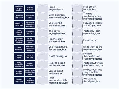 A2: Linking words (and, so, but, because)