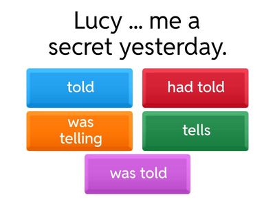 All Past Tenses practice 