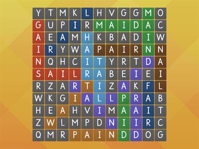 Spelling wordsearch