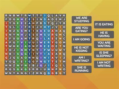 INGLESE-CONTINUOUS PRESENT