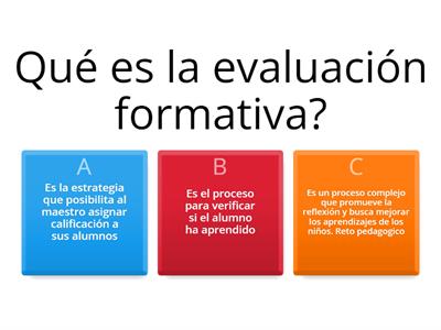 Evaluacion Formativa
