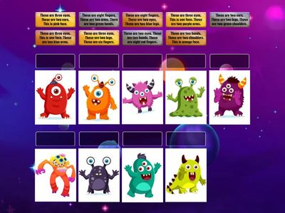 Family and friends 1 match monsters 