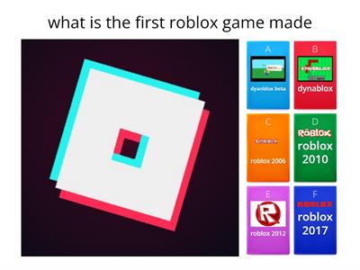 Roblox quiz