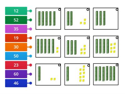 Place value number match