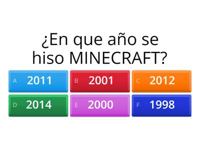 Preguntas de MINECRAFT