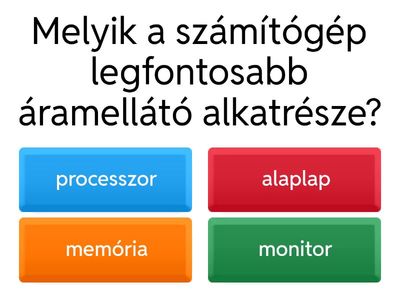 Viki néni - A számítógép részei