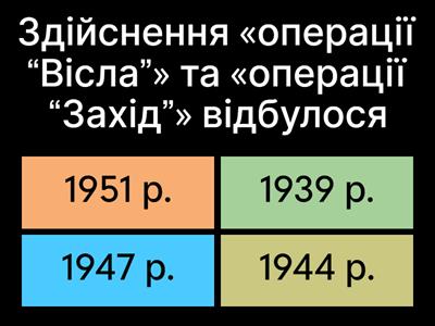 Тема 27. Відбудова. Тести НМТ + ЗНО