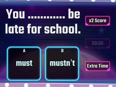 3rdG Grammar - Should / Must