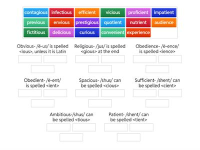 L8.2 Endings Word Sort  (Easier Version)