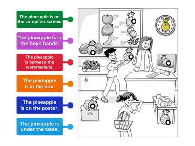 Starters match prepositions