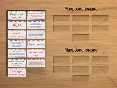 микроэкономика мен макроэкономиканың 