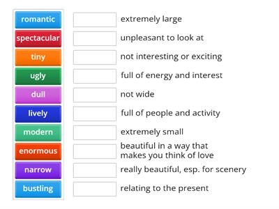 Describing Places - Adjectives