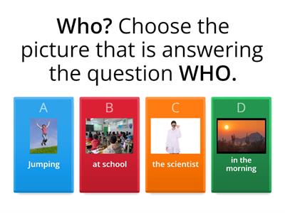 Farid Questions-Who, When, What, Where