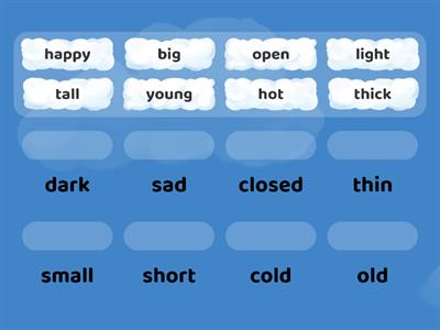 PE ESOL Opposites