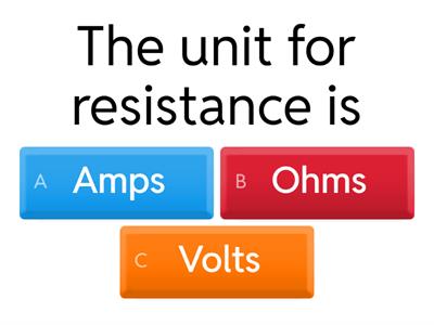 Resistance Questions