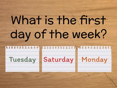 Days of the Week