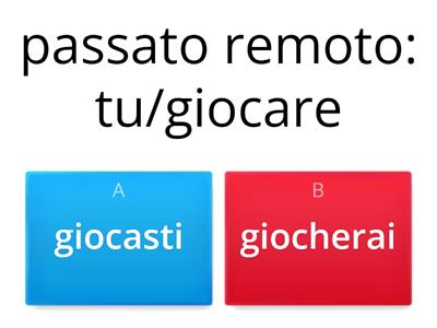 Declina al passato remoto o al futuro (facile)