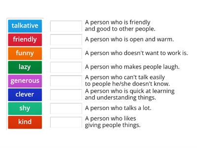 PERSONALITY TRAITS